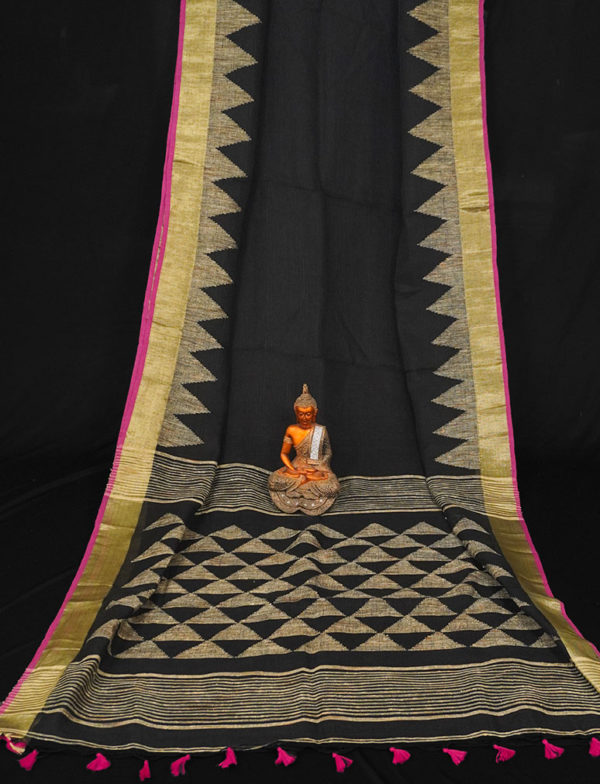 Linen Jamdani Temple Design