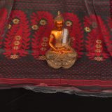 Red & Grey Soft Dhakai Jamdani Saree