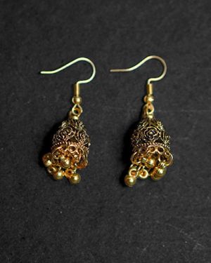 The Little Motif  Jhumka (Golden)