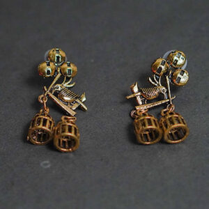 The Intricate Alamod Bird (Golden) Earrings