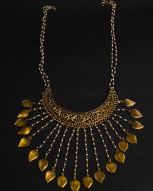Royal Looking Layered Golden Necklace