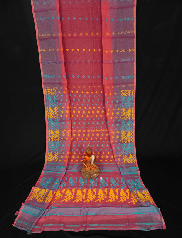 Handwoven Self Work Dhakai Jamdani