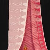 Rich Textured White Red Soft Dhakai Jamdani Saree