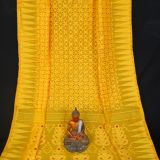 Alluring Yellow Minakari Jamdani Saree