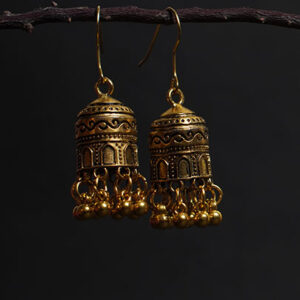 The Motif  Jhumka (Golden)