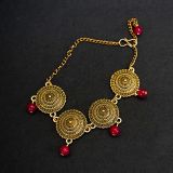 An Artsy Statement Choker Necklace,Earrings & Bracelet Set