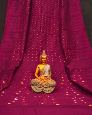 Alluring Purple Minakari Jamdani Saree